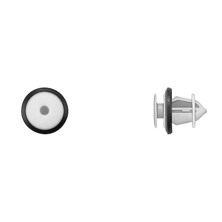 Wht Nyln Door Panel Ret 8.5mm Hole 16.5m MPN:10202PK