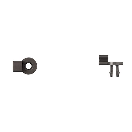 Blk Nyln Door Rod End Clips 3.5mm Rod Si MPN:10225PK