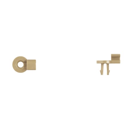 Brwn Nyln Door Rod End Clips, 3.5mm Rod MPN:10226PK