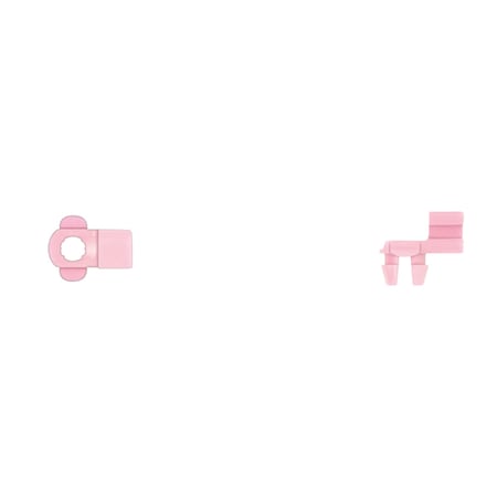 Pink Nyln Door Rod End Clips 3.9mm Rod S MPN:10234PK