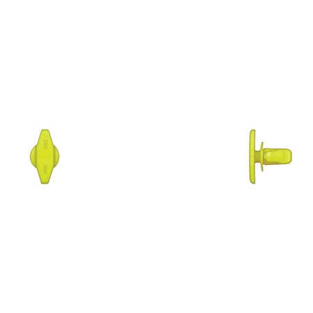 Ylw Nyln Weatherstrip Ret 5mm Hole Size 7.8mm Stem L PK100 MPN:10663PK