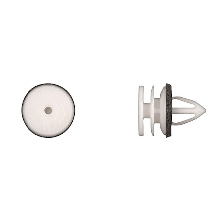 Wht Nyln Door Panel Ret 9.5mm Hole Size MPN:10701PK