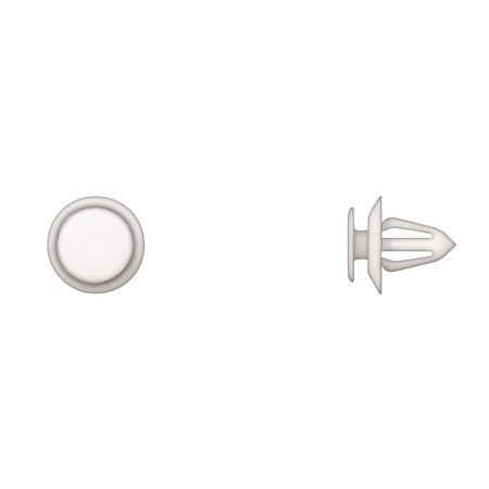Wht Nyln Door Panel Ret 8mm Hole 13mm Hd MPN:10703PK