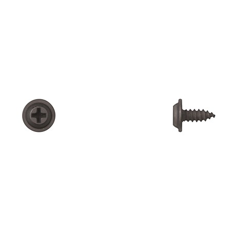Blk Flat Top Phil Screws 10x1/2