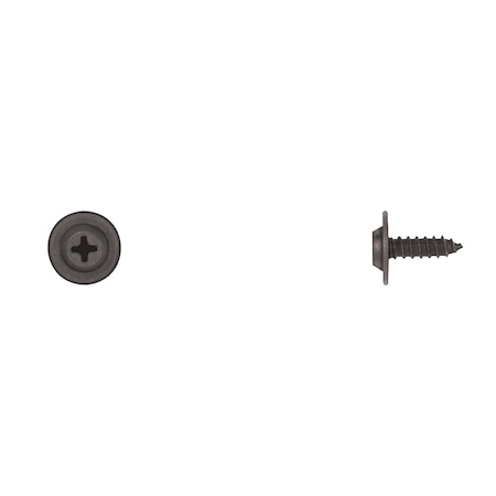 Blk Flat Top Phil Screws 8X1/2