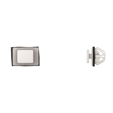 Wht Nyln Moulding Clips 11mm Hole 10mm S MPN:10769PK