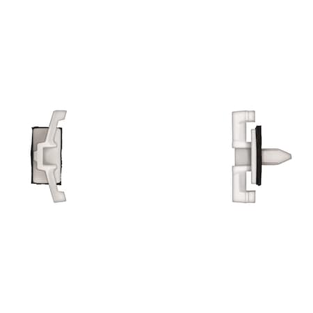 Wht Nyln Drip Mldg. Clips 5mm Hole Size MPN:10789PK