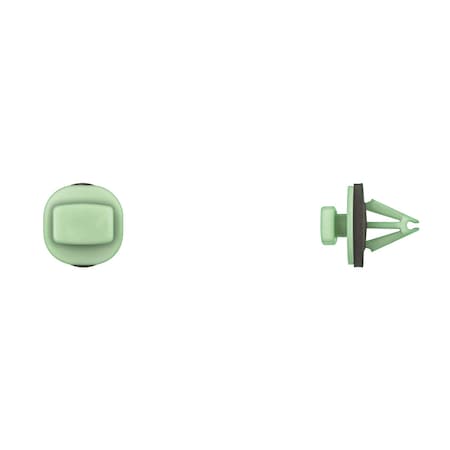 Grn Nyln Moulding Clips 7mm Hole Size 13 MPN:10802PK