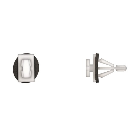 Wht Nyln Window Mldg Clips 8mm Hole Size MPN:10803PK
