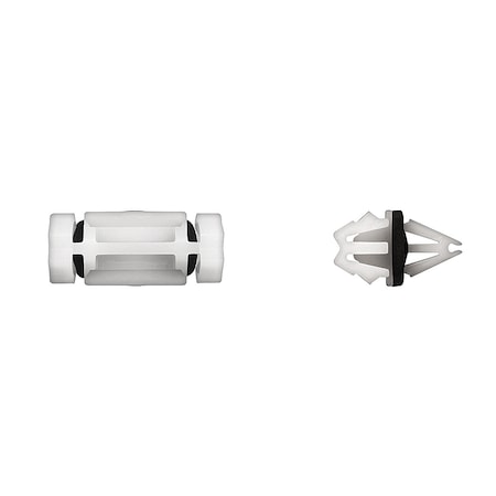 Wht Nyln Roof Mldg Clips 7mm Hole Size 1 MPN:10823PK