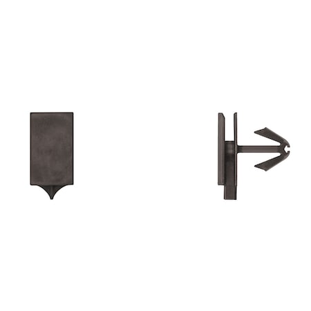Blk Nyln Moulding Clips 9mm Hole Size 15 MPN:10826PK