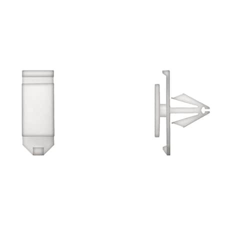 Wht Nyln Moulding Clips 10mm Hole Sze MPN:10827PK