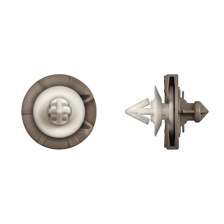 Wht/Tan Nyln Door Panel Ret 8mm Door Frame Hole Size PK15 MPN:10884PK