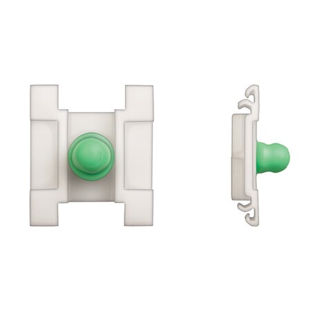 Wht Nyln Door Mldg Clips 8mm Hole Size 11mm Stud L PK10 MPN:10921PK