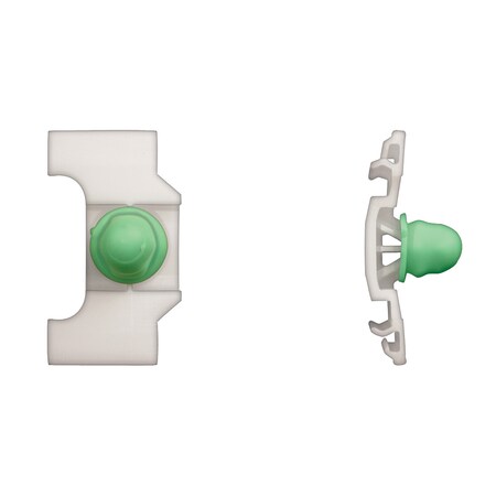 Wht Nyln Door Mldg Clips 8mm Hole Size 11mm Stud L PK10 MPN:10925PK