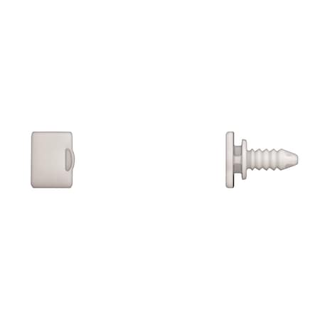 Wht Nyln Door Moulding Clip 5.5mm Hole S MPN:10935PK