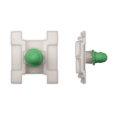 Wht Nyln Door Mldg Clips, 8mm Hole Size 1 MPN:10946PK