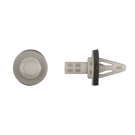 Wht Nyln Bumper Retainers 10.5mm Hole Si MPN:11022PK