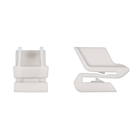Wht Nyln Rear Bumper Clips 20mm W 35 mm MPN:11132PK