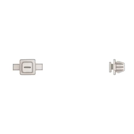Wht Nyln Fender Mldg Clips 7mmx7mm Top H MPN:11148PK