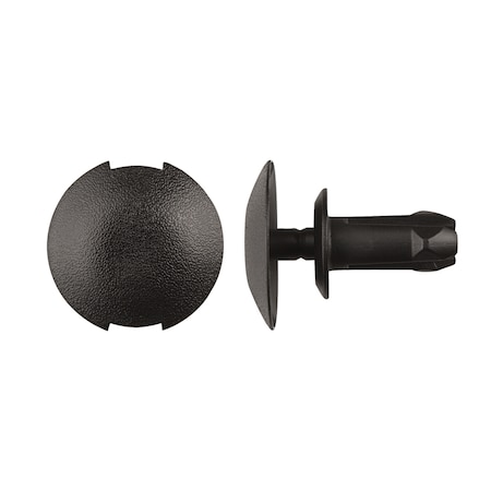 Blk Nyln Push Type Retainer 10mm Hole Si MPN:11993PK