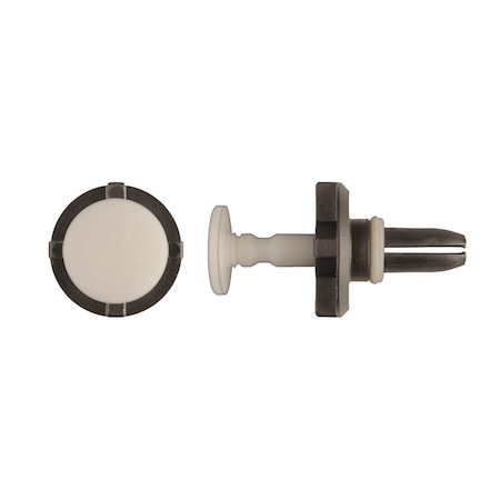 Blk/Wht Nyln Bumper Ret 11mm Hole 20mm S MPN:12020PK