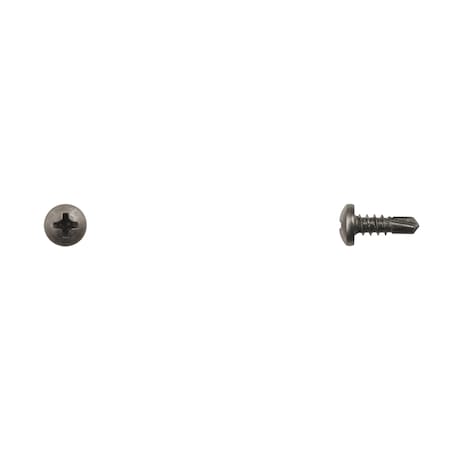 Blk Finish Pan Hd Tek Screws 8X1/2