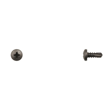Blk Finish Pan Hd Tek Screws 10 x1/2