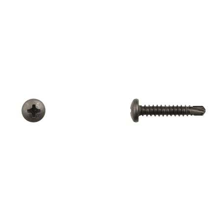 Blk Finish Pan Hd Tek Screws 10x1