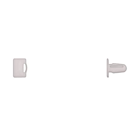 Wht Nyln Scuff Plate Ret 6mm Hole Size 1 MPN:12395PK