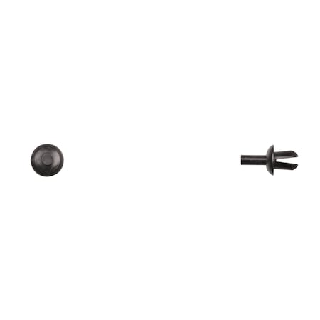 Blk Nyln Push Type Ret 5mm Hole Sz 7mm MPN:12551PK25