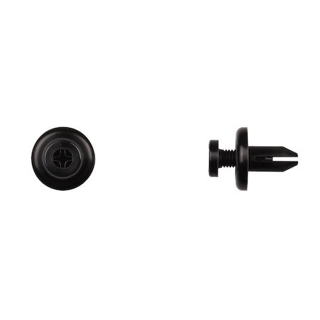 Blk Nyln Phllp Screw Ret 7mm Hole 17mm F MPN:12586PK