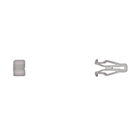 Wht Nyln Trim Mldg Clips 21mm Over All L MPN:12601PK