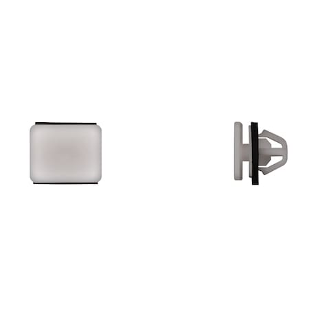 Wht Nyln Rocker Mldg Clips 10mm Hole 10m MPN:12606PK