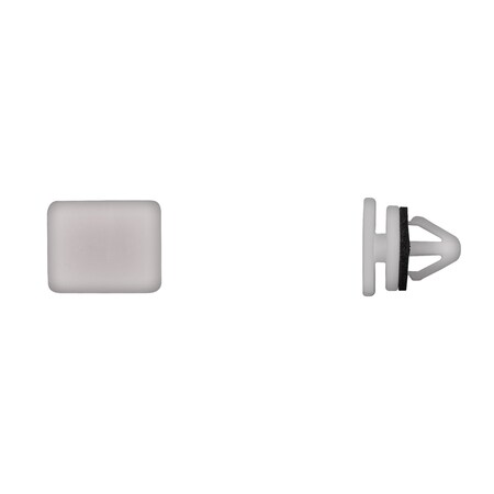 Wht Nyln Rocker Mldg Clips 9mm Hle Size MPN:12607PK