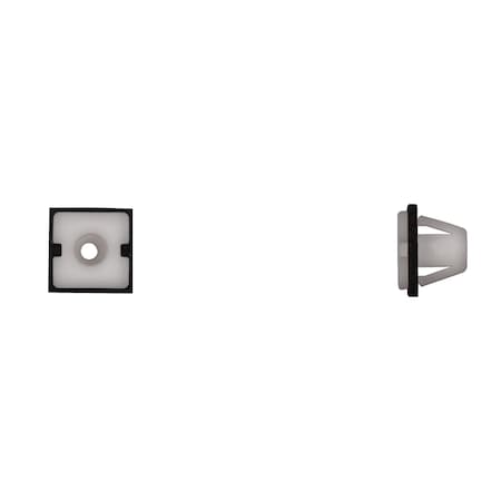 Wht Nyln Rocker Mldg Nuts 6 3.5mm Screw MPN:12610PK
