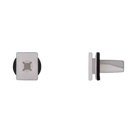 Wht Bumper Screw Grommets No 10 Screw Size 18mm Stem L PK25 MPN:12611PK