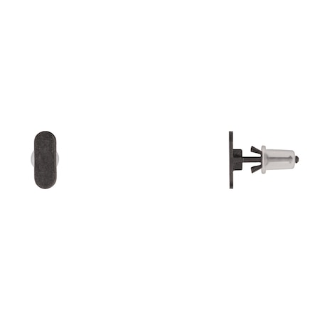 Blk Nyln Weatherstrip Ret 6mm Hle Size MPN:12614PK