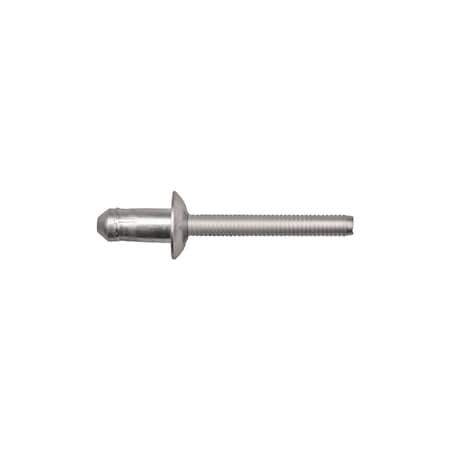 All Stl F150 Ford Pop Rivets 6.3mm Dia 1, Flanged Head, 1/4 in Dia., Steel Body MPN:12623PK