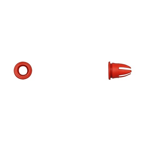 Red Nyln Tubular Nuts 9mm Hole 14mm Stem MPN:12626PK
