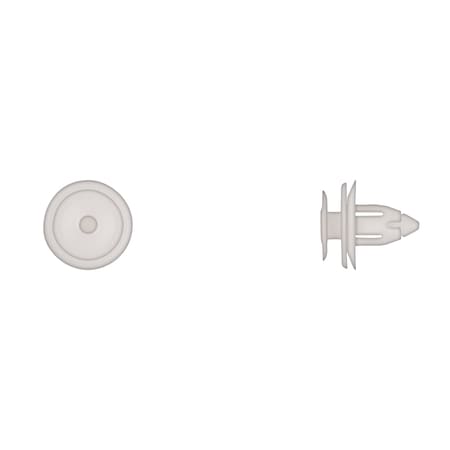 Wht Nyln Trim Panel Ret 8mm Hole 13mm Hd MPN:12801PK