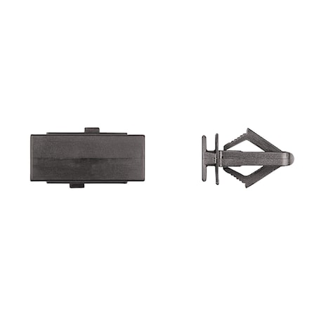 Blk Nyln Fascia Clips 27/32 Stem 1/2X1 3 MPN:12853PK