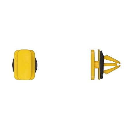 Ylw Nyln Rocker Mldg Clips 9mm Hole Size MPN:12908PK