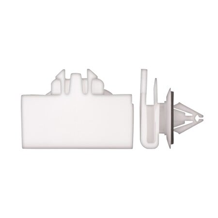 Wht Nyln Moulding Clips 10mm Hole Size MPN:12909PK