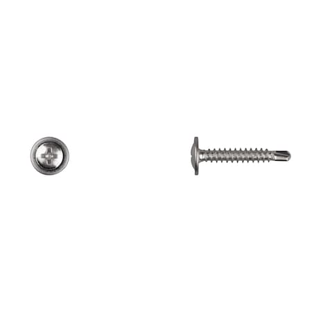 Zinc Phil Oval Head Tek Screws 8X1