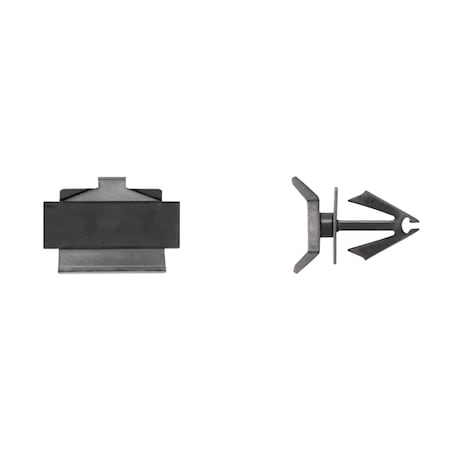 Blk Nyln Moulding Retainers 10mm Hole Si MPN:13208PK