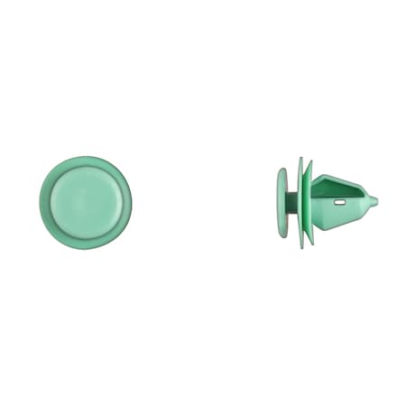 Grn Nyln Trim Retainers 10mm Hole 14mm S MPN:13217PK