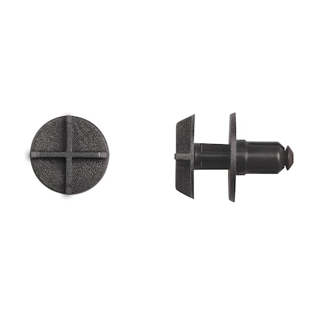 Blk Nyln Push Retainers 9mm Hole Size 13 MPN:13234PK