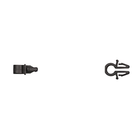 Blk Nyln Routing Clip 5mm Hole Size Hold MPN:13247PK