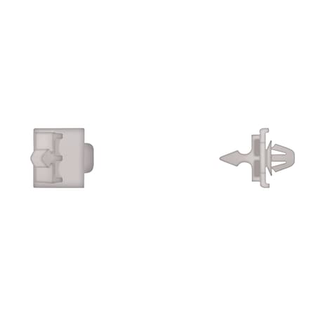 Wht Nyln Moulding Clips 7mm Hole Size 6. MPN:13297PK